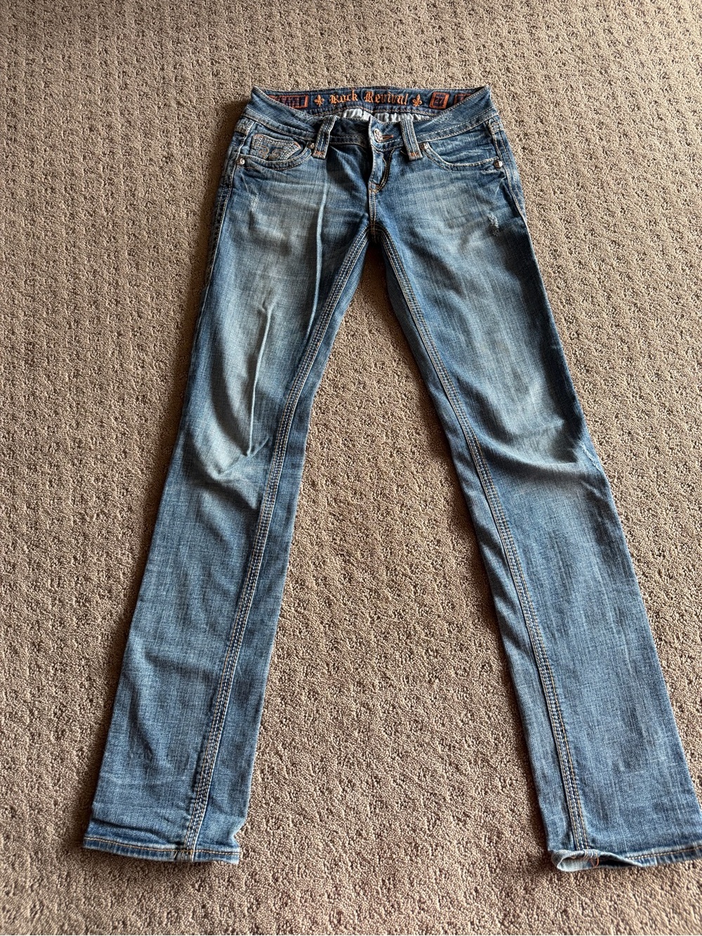 Y2K Vintage Ultra Low Rise Straight-Leg Jeans
